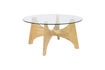 Miniature Table basse en verre beige Kobe 6