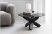 Miniature Table basse en verre fumé noir Ding 2