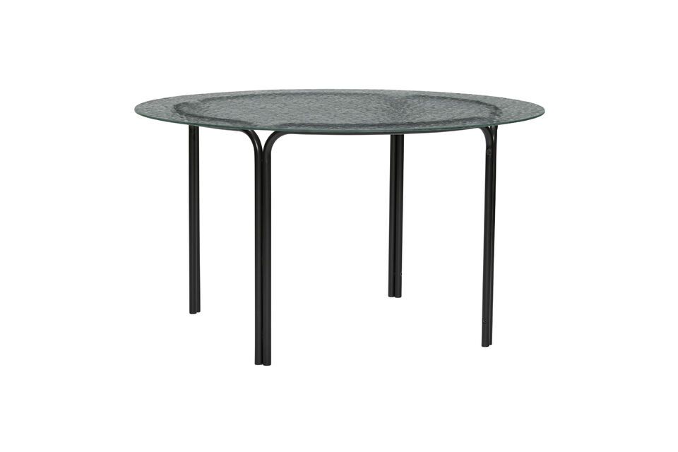 Table basse en verre noir Orbit Hübsch