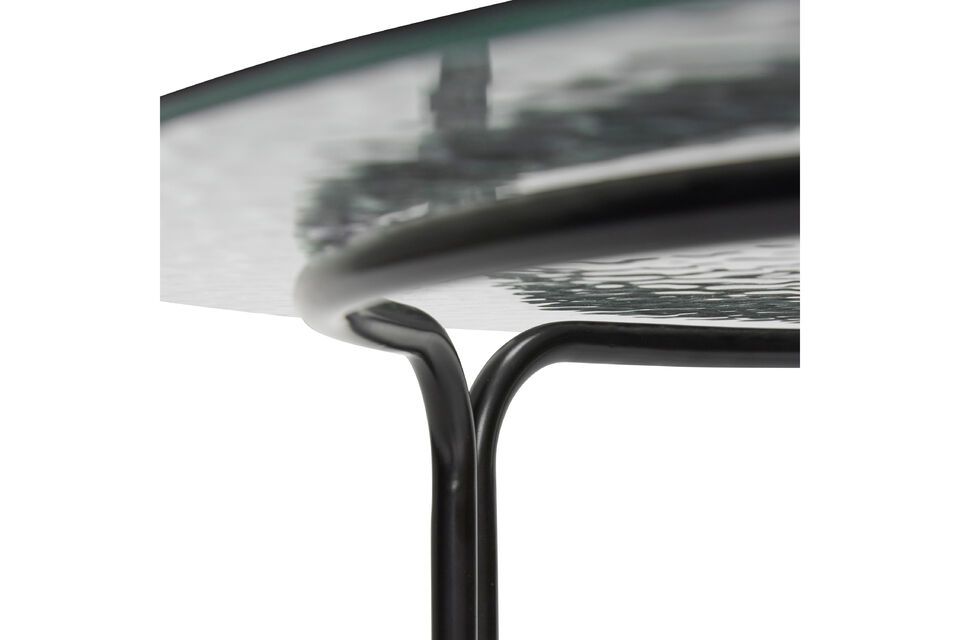 Table basse en verre noir Orbit - 6