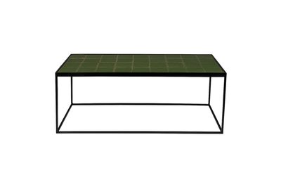 Table Basse Glazed Verte