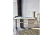 Miniature Table basse L90xH42xW50 cm en MDF gris Norvida 2