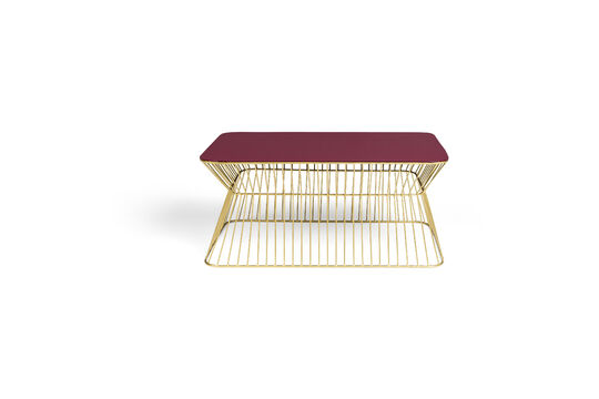 Table basse No Offence Rouge vin Détouré