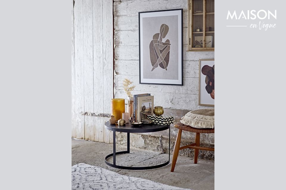 Table basse noire en manguier Frei Bloomingville