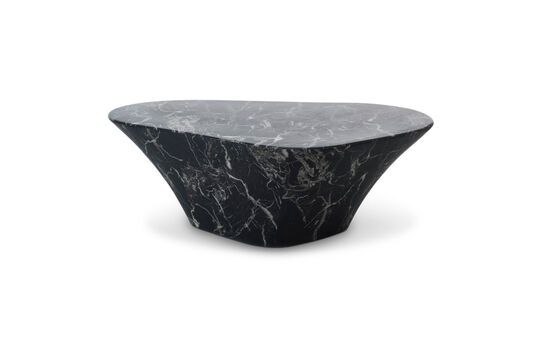 Table basse noire Oval
