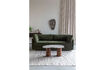 Miniature Table basse organique en marbre beige et manguier Peli 4