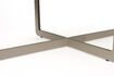 Miniature Table basse ovale en acier beige Centre 10