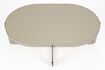 Miniature Table basse ovale en acier beige Centre 4