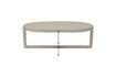Miniature Table basse ovale en acier beige Centre 5