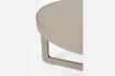 Miniature Table basse ovale en acier beige Centre 8