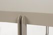 Miniature Table basse ovale en acier beige Centre 9