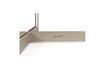 Miniature Table basse ovale en acier beige Centre 6