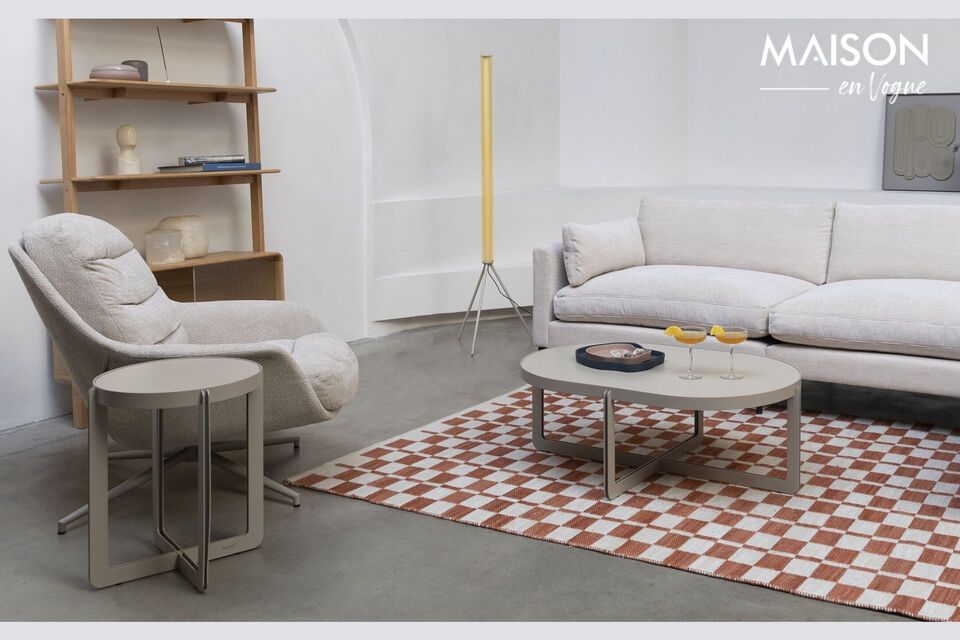 Élégance beige pour une atmosphère contemporaine.