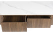 Miniature Table basse rectangulaire en bois de noyer Almira 6