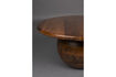Miniature Table basse ronde en bois de manguier brun Oblivian 6