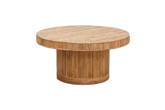 Table basse ronde en rotin clair Barbade