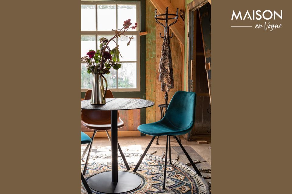 Table Bistro Braza ronde coloris noir Dutch Bone