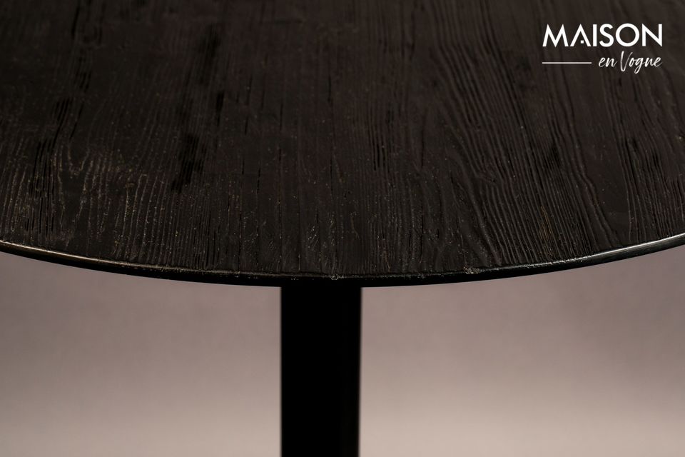 Table Bistro Braza ronde coloris noir - 5