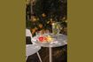 Miniature Table bistrot en acier beige Snow 3