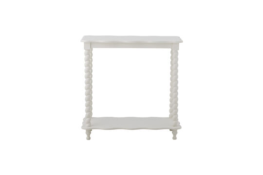 Table console 60x60x30 cm en MDF blanc Bia Détouré