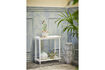 Miniature Table console 60x60x30 cm en MDF blanc Bia 3