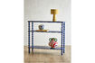 Miniature Table console 90x81 cm en MDF bleu Salino 3