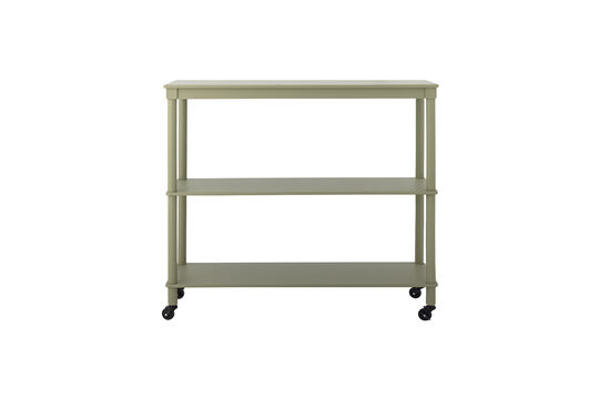 Voir la fiche produit table console à roulettes en MDF vert Harald Table console à roulettes en MDF vert Harald