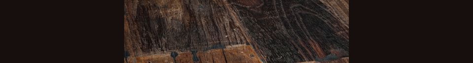 Mise en avant matière Table Crude en bois