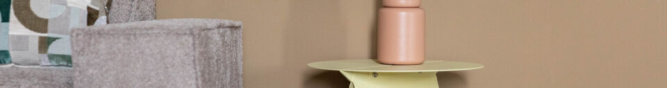 Mise en avant matière Table d appoint Foldy Lemon