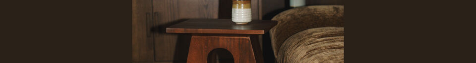Mise en avant matière Table d appoint Pilaster