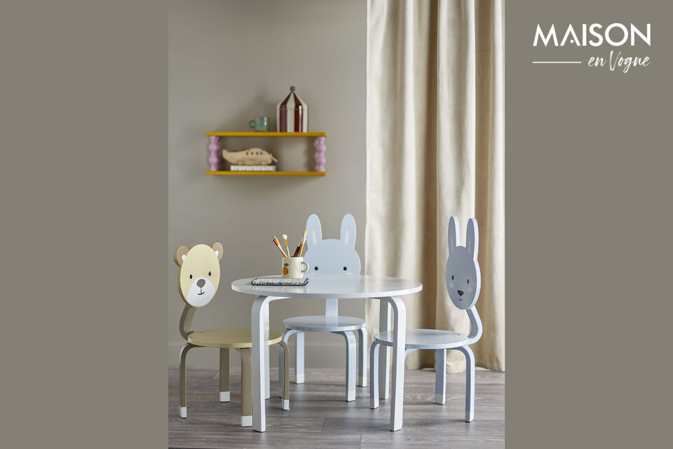 Table D65xH45 cm MDF Wood Nature Marle - 2