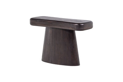 Table d'appoint 120 cm bois de manguier brun foncé AMCO