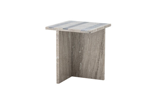 Voir la fiche produit table d'appoint 36x40 cm en marbre marron Clea Table d'appoint 36x40 cm en marbre marron Clea