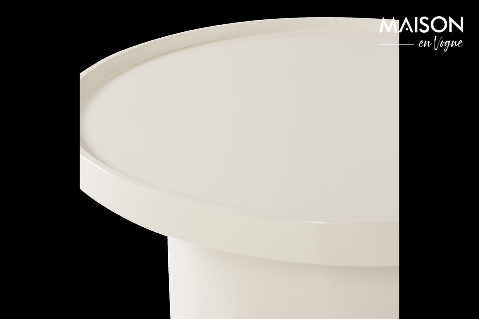 Design minimaliste et pur MDF avec finition haute brillance Table d\'appoint compacte pour divers