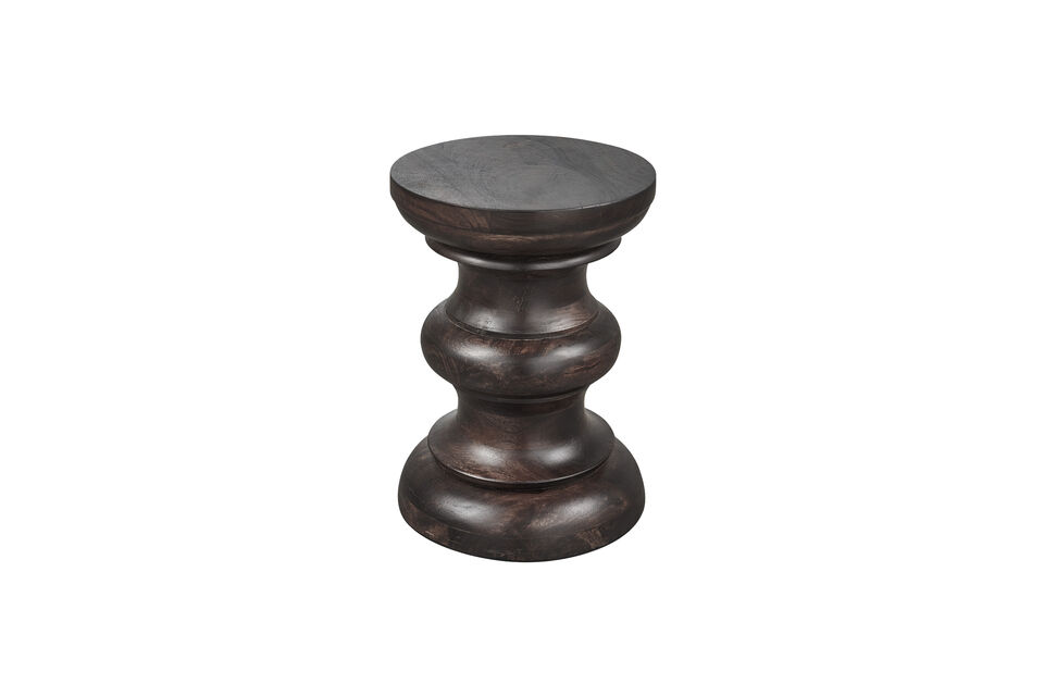 Table d'appoint 42xØ30 cm bois de manguier brun foncé Jonah Woood