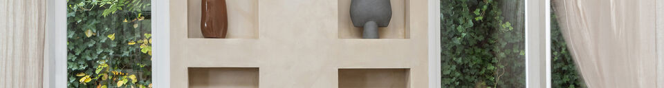 Mise en avant matière Table d'appoint 44xØ37 cm fiberclay Coffee SAMSON