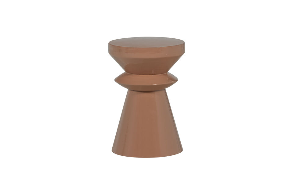 Table d'appoint 47x30x30 métal vieux rose FEDDE Woood