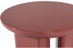 Miniature Table d'appoint 50x40 cm MDF brillant rouge/rose Orivo 4