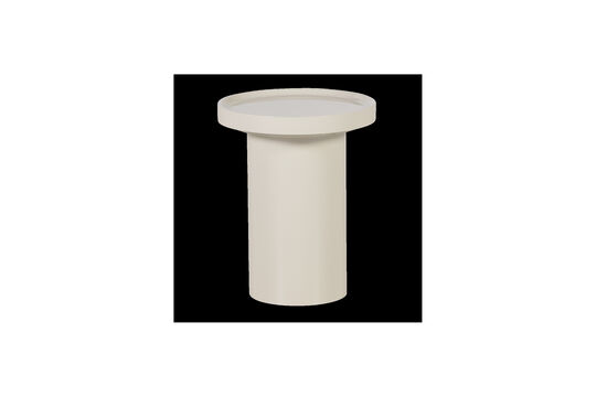 Table d'appoint 51x40 cm MDF brillant sable VELUNA Détouré