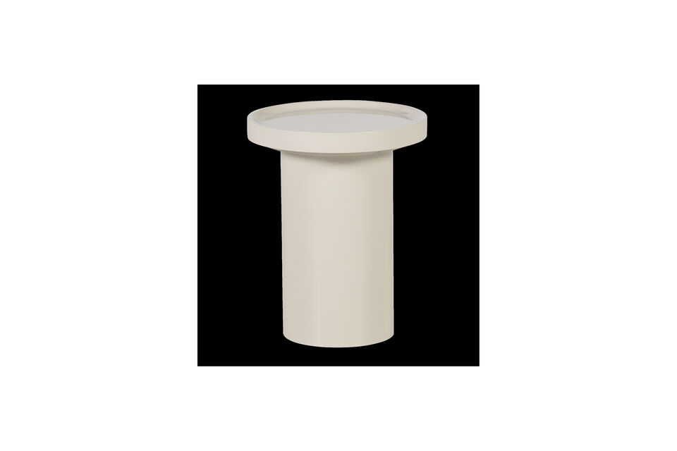 Table d'appoint 51x40 cm MDF brillant sable VELUNA Woood