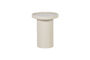 Miniature Table d'appoint 51x40 cm MDF brillant sable VELUNA Détouré