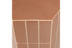Miniature Table d'appoint 54x38x32 cm céramique vieux rose Plu 6