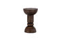 Miniature Table d'appoint 62x40x40 bois de manguier marron foncé Emel Détouré