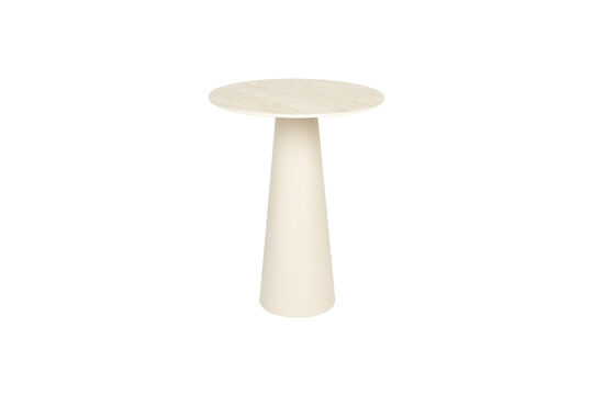 Table d'appoint basse en fer beige Joya
