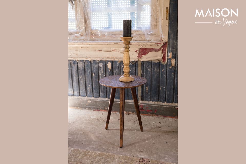 Table d'appoint Bast finition cuivre Dutch Bone