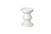 Miniature Table d'appoint blanche Zig Zag 1
