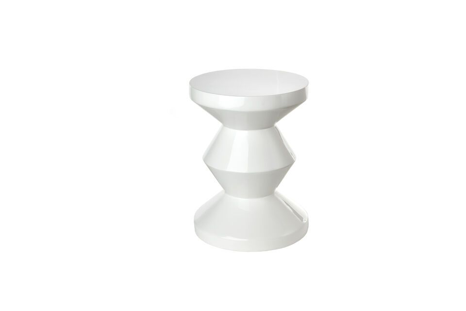 Table d'appoint blanche Zig Zag Pols Potten