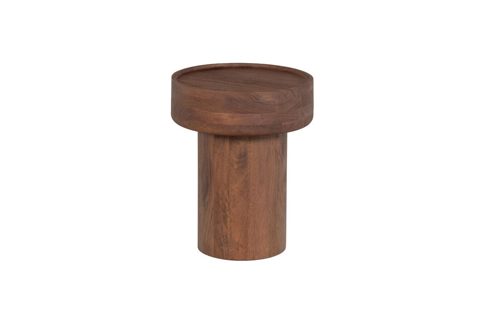Table d'appoint bois de manguier marron Dara Woood
