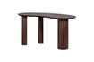 Miniature Table d'appoint/Bureau organique teck recyclé marron SUN 1
