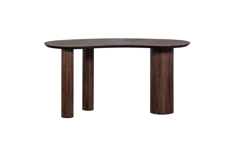 Table d\'appoint/bureau organique Fabriquée en bois de teck de couleur marron Particulièrement